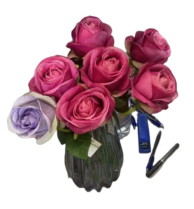 MACTING 30 Rose Artificiali In Schiuma Di Lattice: Bouquet Fai Da Te Per Matrimoni, Grigio, Stelo Regolabile 15-18 Cm
