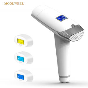 Moolweel T001i Machine <span class=keywords><strong>laser</strong></span> IPL portable à usage domestique Épilation à la <span class=keywords><strong>lumière</strong></span> <span class=keywords><strong>pulsée</strong></span> Rajeunissement de la peau ÉPILATEUR de refroidissement par glace - Product Image 2