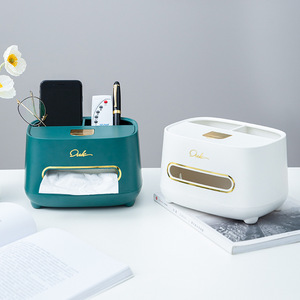 Multifunctional Desktop Tissue Box Plastic Pull Out Tissues Storage For Home Living Room Bathroom Car - Product Image 3