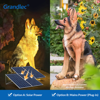 Lampe solaire LED décorative d'extérieur pour jardin de villa, sculpture animale 3D, IP65, durable