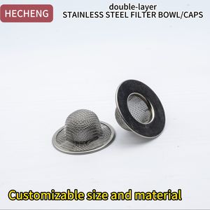 SUS 304 316 Drahtgeflecht-Filterkappe Kuppelförmiger Sieb Edelstahl-Drahtgeflecht-Schüssel-Filter Sieb - Product Image 5