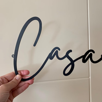 Letras Metálicas de Alta Calidad para Montaje en Pared, Letreros Publicitarios para Interiores, Letreros para Tiendas, Cafeterías y Negocios