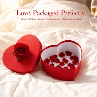 Boîte cadeau personnalisée en forme de cœur rouge vif, emballage en carton pour la Saint-Valentin, pour chocolats, bonbons, cadeaux de mariage