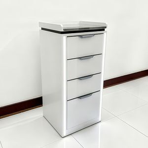 DM Professional Hair Salon <b>Storage</b> Cabinet Large Capacity <b>4</b> <b>Drawer</b> Cabinet Modern Simple Salon Tool Cabinet with LED Light Beaut - Product Image 2