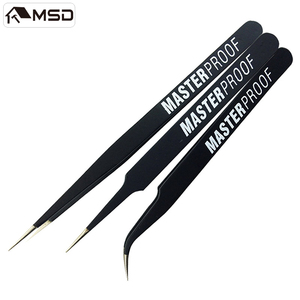 <span class=keywords><strong>Pinzas</strong></span> <span class=keywords><strong>de</strong></span> Codo <span class=keywords><strong>de</strong></span> Acero Inoxidable <span class=keywords><strong>de</strong></span> Grado Industrial con Mango Cómodo <span class=keywords><strong>de</strong></span> 120 mm, Antiestáticas y Resistentes a los Ácidos - Product Image 3