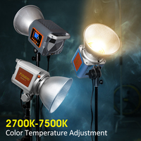 ZR-200PRO 200w Sortie 2700K-7500K Studio Numérique Vidéo Flexible LED Film Lumière Professionnel 200W Vidéo LED COB Lumière Continue
