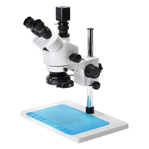 7X-45X 24MP Cámara Enfoque síncrono Zoom continuo Microscopio estéreo Microscopio trinocular para reparación móvil - Product Image 2