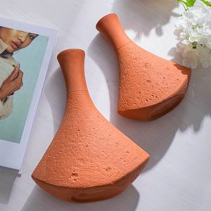 Jarrón de Terracota de Estilo Nórdico, Jarrón Artesanal para la Entrada y la Sala de Estar, Maceta Artesanal para <span class=keywords><strong>Flores</strong></span> Secas - Product Image 5