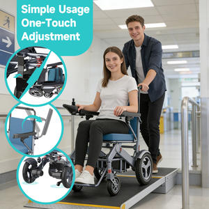 Silla de Ruedas Eléctrica Plegable Portátil Todoterreno Ligera con Batería de Litio de Última Generación para Viajes de Personas con Discapacidad - Product Image 4