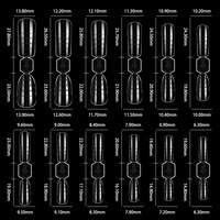 Extensions d'ongles en gel souple transparent pré-conçues pour nail art français, faux ongles réutilisables, pointes d'ongles