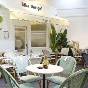 Ensemble de <span class=keywords><strong>table</strong></span> et de chaises de jardin en rotin tressé de style <span class=keywords><strong>bistrot</strong></span> français <span class=keywords><strong>vintage</strong></span>, résistant aux intempéries, pour l'extérieur - Product Image 6