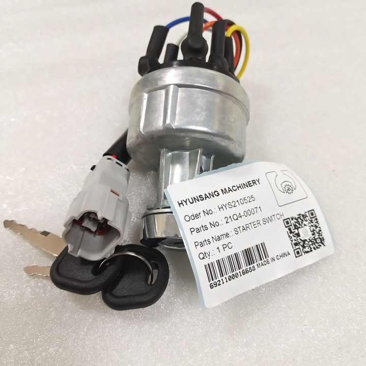 Hyunsang Excavator Parts Starter Switch 21Q4-00071 71M8-41030 21N4 
