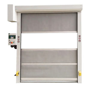 <span class=keywords><strong>Porte</strong></span> sectionnelle industrielle à enroulement rapide en PVC imperméable à grande vitesse pour atelier, supermarché, ferme - Product Image 4