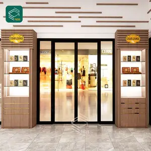 Luxury Led Table Display Retail Glass Cabinet Optical Dispensary Displays Smoke Shop Display Counter