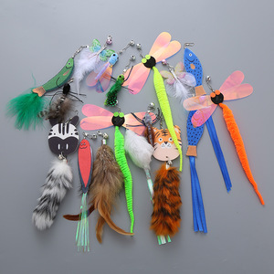 Colección de repuestos de cabezas de juguete de peluche con forma de insecto para gatos, de fábrica de artículos para mascotas, para venta transfronteriza, juguetes DIY autoentretenedores para gatos - Product Image 4