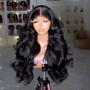 Sourced From One Single Donor 100% Unprocessed Human Hair Pre-plucked Small Knot HD Lace Frontal Loose Wave <strong>Wig</strong> for Party - Product Image 1