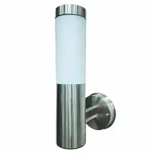 Ha condotto la Luce del Punto Esterno Nuovo Solare In Acciaio Inox Applique Da Parete per Esterni Lampada Solare Led Yard Luce