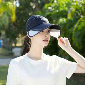 Casquette de baseball personnalisée en gros pour l'été, avec protection solaire latérale, pour le golf et la course, 100% coton, broderie 3D, boucle argentée en cuivre - Product Image 6