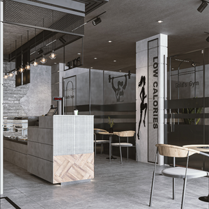 Vitrine alimentaire de vitrine de café personnalisée de conception libre pour une ambiance de café optimale - Product Image 3