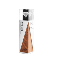 Petit Pont Prix Personnalisé Trophée Marque Privée Noir Argent Métal Plaqué Base En Bois Creative Anniversaire Cristal Design Verre