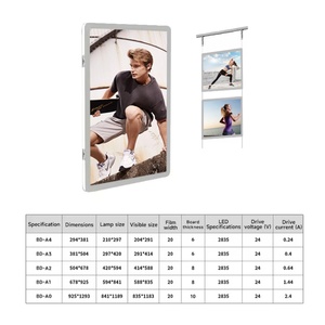 Advertising Light Boxes Super Bright Ultra Led Slim <b>Snap</b> <b>Clip</b> Poster Frame Light Box - Product Image 1