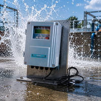 Yheng Portable Digital Acid Flow Meter OEM Supported Ultrasonic Flowrate 4-20 Ma Measures Diesel Fuel Oil and Water Cheap