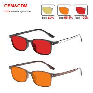 Monture de lunettes TR90 pour hommes, mode, 100% anti-lumière bleue, vente en gros OEM, lunettes anti-lumière bleue haut de gamme, monture intégrale unisexe - Product Image 2