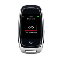 Télécommande intelligente LCD modèle universel, vente en gros d'usine, écran tactile IPS, affichage de l'heure, mise à niveau de la clé de voiture, pièces de voiture de luxe