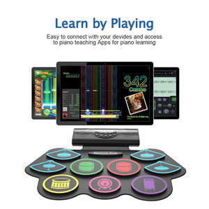 Ensemble de batterie Rechargeable Instrument de musique Portable numérique basse Jazz Kit de batterie électronique - Product Image 4