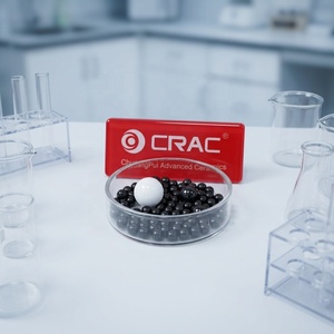 Billes de broyage industrielles en céramique de nitrure de silicium haut de gamme de 0,1 mm à 3,0 mm, résistance extrême à la corrosion, auto-lubrifiantes CRAC - Product Image 1