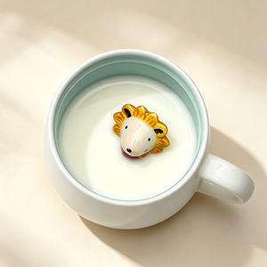 Mug en céramique 3D renard caché mignon – Compatible lave-vaisselle et micro-ondes, grande capacité, tasse à café/thé créative, cadeau d'anniversaire pour la maison/le bureau - Product Image 4