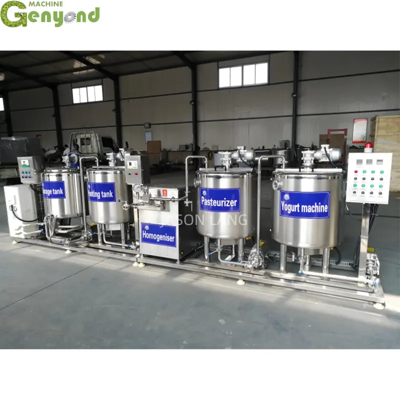 Genyond低温殺菌ミルクヨーグルトミルク飲料生産ラインUHTミルク生産ライン/ミニ乳製品加工プラント機器