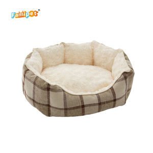 Famipet Hersteller individuelles neues Design luxuriöses waschbares weiches plüsch bequemes rundes Haustier-Katzen-Wahlhund-Bett - Product Image 4