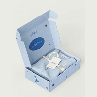 Boîtes en carton ondulé E-flute personnalisées, écologiques, avec fentes, doublées d'éponge, fermeture magnétique, pelliculage mat, pour vêtements modernes