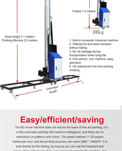 เครื่องพิมพ์อิงค์เจ็ทแนวตั้งอัตโนมัติ 2.5 เมตร <span class=keywords><strong>แบบ</strong></span>สเตอริโอ ใช้หมึกยูวี พิมพ์ลงบนผนังโดยตรง เครื่องพิมพ์อิงค์เจ็ท 3 <span class=keywords><strong>มิติ</strong></span> สำหรับงานพิมพ์ภาพจิตรกรรมฝาผนัง - Product Image 3