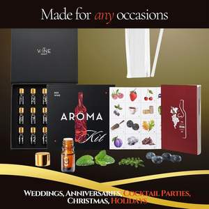 <span class=keywords><strong>Kit</strong></span> y Set de Aromas de Vino Tinto, 15 Aromas, Material de Bambú, Regalo Educativo para Principiantes y Sommeliers, Incluye Guía en Libro - Product Image 3