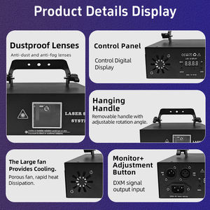Professionnel DMX512 3D <span class=keywords><strong>Animation</strong></span> rvb couleur scène Laser lumières commande vocale KTV <span class=keywords><strong>Flash</strong></span> lampe discothèque Bar Disco scène lumière - Product Image 5