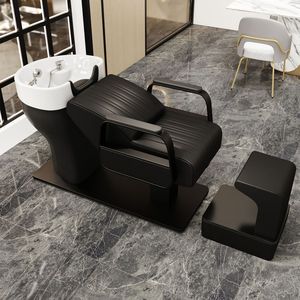 Offre Spéciale : Mobilier de Salon – Fauteuil de Lavage Capillaire avec Bac de Lavage Japonais pour Spa, Lit de Shampoing et Chaise - Product Image 4