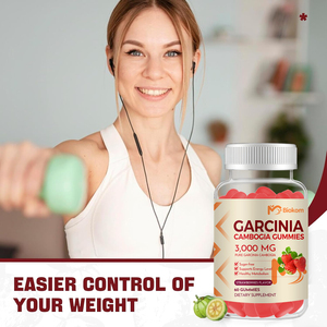 Biokom Private Label Garcinia Cambogia Gomitas con L-Carnitina, Cetona de Frambuesa, Cromo, Grano de Café Verde PARA EL Metabolismo - Product Image 5