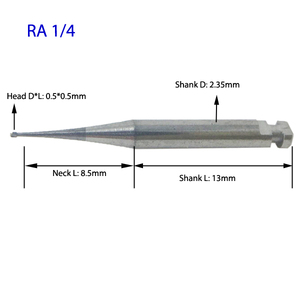SSwhite quality dentista usa RA fresa in metallo duro 2.1mm testa tonda RA 7 - Product Image 3