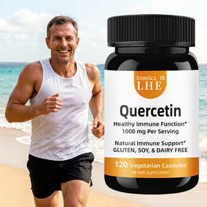 Cápsulas Vegetarianas de Quercetina Shecome Certificadas por GMP, Apoyan la Salud Inmune y Respiratoria para Hombres y Mujeres, Suplemento de Quercetina - Product Image 1