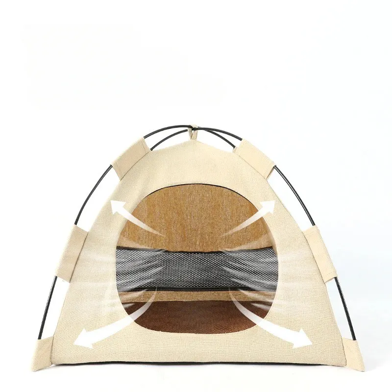 Pet tent kennel foldable and washable cat outdoor tent dog small house