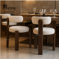 Chaise de restaurant, café, hôtel, style nordique, en bois de frêne antique français, sans accoudoirs, avec dossier, design, en tissu, pour restaurant, café