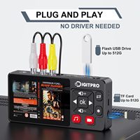 Convertisseur numérique VHS avec enregistreur 2.0 et télécommande pour lecteurs/caméscopes/consolles de jeux Hi8/DV