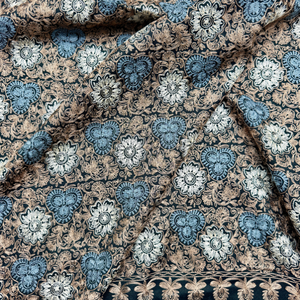 Wholesale Floral All Over Machine Embroidered <b>Shawls</b> Luxury Designer Collection Custom Traditional Ethnic Daily Wear - Product Image 6