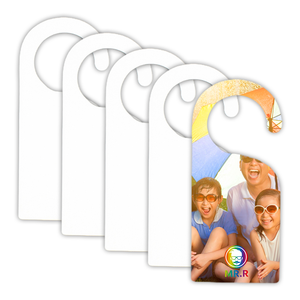 M R.R 9x4 pouces Sublimation Blanks DIY Craft Project MDF Hardwood Blank Door Sign Hanger Plaque pour impression par transfert - Product Image 1