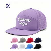 Casquette de baseball personnalisée JX pour homme, visière plate, performance, snapback, design perforé au laser, tissu brodé à la main, caractéristiques communes