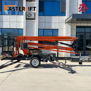 Elevación más rápida Mini pequeño 10-20m <span class=keywords><strong>Plataforma</strong></span> de trabajo aéreo <span class=keywords><strong>Remolque</strong></span> Telescópico Articulado Cherry Picker Spider Lift Remolcable Boom Lift - Product Image 6