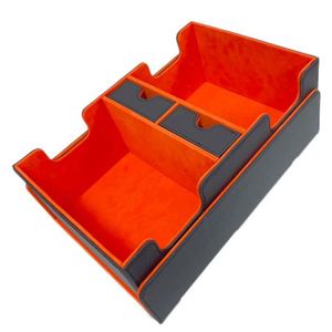 Boîte de rangement pour cartes de jeu en cuir PU personnalisable avec logo, haute qualité, à rabat, pour collection de cartes de visite, boîte de rangement pour cartes TCG – Vente chaude FX - Product Image 4