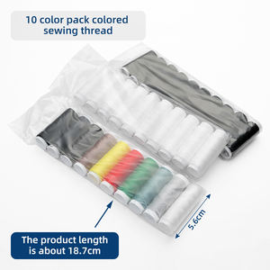 RTS JP fournitures de <span class=keywords><strong>couture</strong></span> <span class=keywords><strong>bobine</strong></span> dix couleurs bricolage <span class=keywords><strong>élastique</strong></span> <span class=keywords><strong>fil</strong></span> à coudre ensemble pour Machine à coudre <span class=keywords><strong>couture</strong></span> à la main - Product Image 4